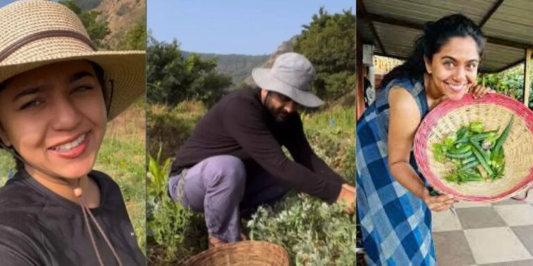 Marathi actress Mrunmayi Deshpande Farming